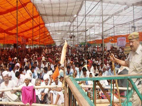 भारतीय किसान संघ के किसान अधिकार रैली में लाखों की तादाद